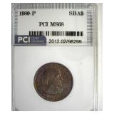 1980-P Susan B Anthony MS68 LISTS $2200
