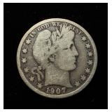 1907-D Barber 50c Very Good