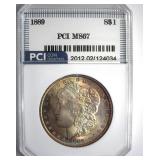 1889 Morgan MS67 LISTS $15000