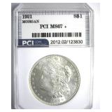 1921 Morgan MS67+ LISTS $25000