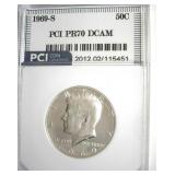1969-S Kennedy PR70 DCAM LISTS $17500