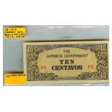 1942 10 Centavos Bank Note Japan