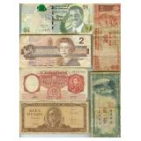 Lot of 6 World Banknotes Choice UNC