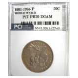 1991-95-P 50c World War II PCI PR70 DCAM