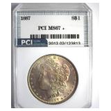 1887 Morgan MS67+ LISTS $6000