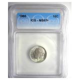 1960 Dime ICG MS67+