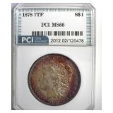 1878 7TF Morgan MS66 LISTS $2750