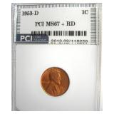 1953-D Cent MS67+ RD LISTS $6750