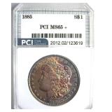 1885 Morgan PCI MS65+ Beautiful Color