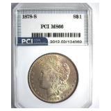 1878-S Morgan MS66 LISTS $1150