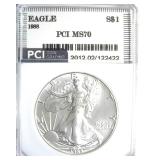 1988 Silver Eagle MS70 LISTS $2350