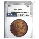 1881 Morgan MS65+ LISTS $725
