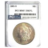 1881-S Morgan MS67 DMPL LISTS $20000