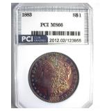 1883 Morgan MS66 LISTS $650