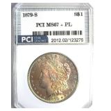 1879-S Morgan MS67+ PL LISTS $4850