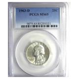 1963-D Quarter PCGS MS65