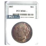 1927 Peace MS65+ LISTS $4500