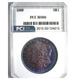 1889 Morgan MS66 LISTS $1000