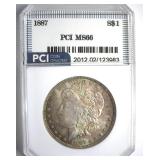 1887 Morgan MS66 LISTS $425