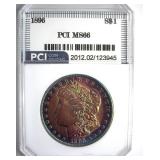 1896 Morgan MS66 LISTS $450