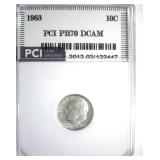 1963 Dime PR70 DCAM LISTS $150 in 69 DCAM