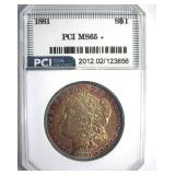 1881 Morgan MS65+ LISTS $725