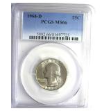 1968-D Quarter PCGS MS66
