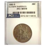 1995-S 50c Olympic Baseball PCI MS70