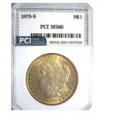1878-S Morgan MS66 LISTS $1150