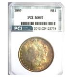 1889 Morgan MS67 LISTS $15000