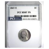 1947-S Nickel MS67 FS LISTS $2850