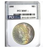 1886 Morgan MS67+ LISTS $3150