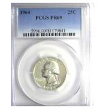 1964 Quarter PCGS PR69