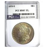 1878-S Morgan MS67 PL LISTS $10750 IN 67