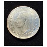 1951 Australia 50th Anniv Florin Silver UNC