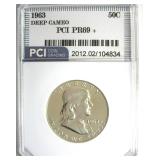 1963 Franklin PR69+ DCAM LISTS $5000 IN 69 DC