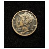 1919 Dime AU+ Nice Orig