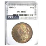 1883-O Morgan MS67 LISTS $3500