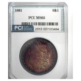 1891 Morgan MS65 LISTS $2400