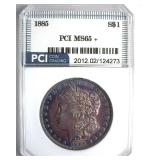 1885 Morgan PCI MS65+ Incredibile Color