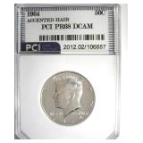 1964 Accented Hair Kennedy PR68DC LISTS $9000