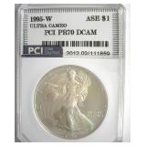 1995-W Silver Eagle PR70 DCAM UC LISTS $16750