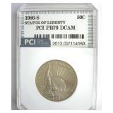 1986-S 50c Statue of Liberty PCI PR70 DCAM