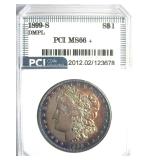 1899-S Morgan MS66+ DMPL LIST $36000 IN 66DMPL