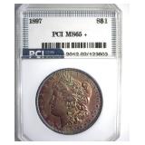 1897 Morgan MS65+ LISTS $550