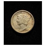 1920-S Dime AU+ Nice Orig