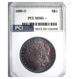 1898-O Morgan PCI MS65+ Purple Toning