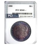 1885 Morgan PCI MS65+ Bold Color