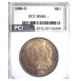 1898-O Morgan PCI MS65+ Golden Purple