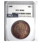1896 Morgan PCI MS65 Incredible Color